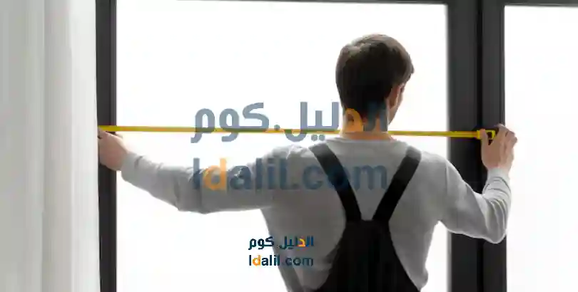 فني تركيب ستائر الجهراء يقوم بتثبيت ستائر حديثة بشكل احترافي لتنسيق الديكور الداخلي