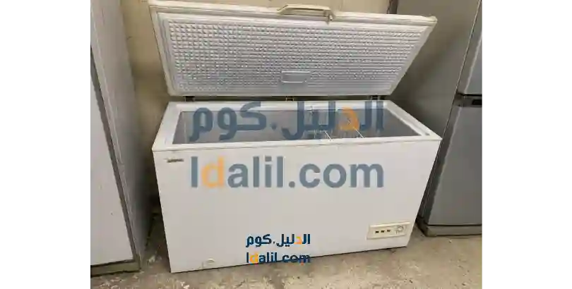 شراء ديب فريزر مستعمل بحالة جيدة مع فحص التشغيل والتأكد من كفاءة التبريد قبل البيع