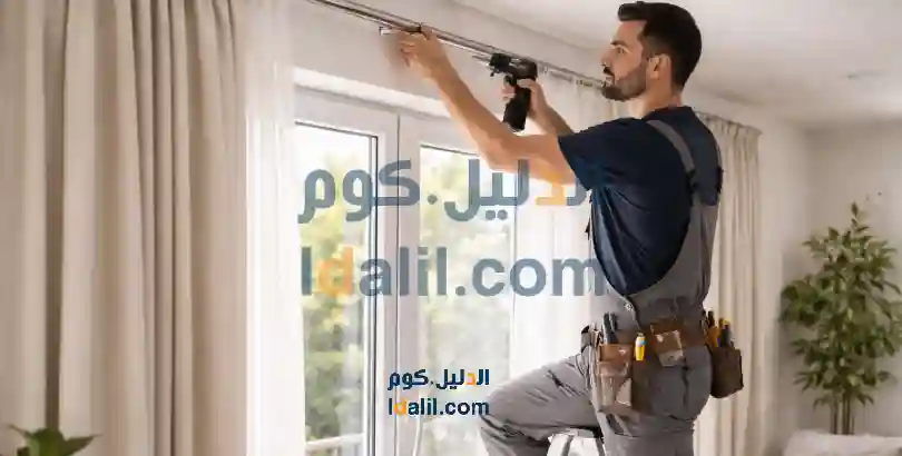 تركيب ستائر العاصمة داخل شقة سكنية مع قياس دقيق وتشطيب أنيق يناسب الديكور